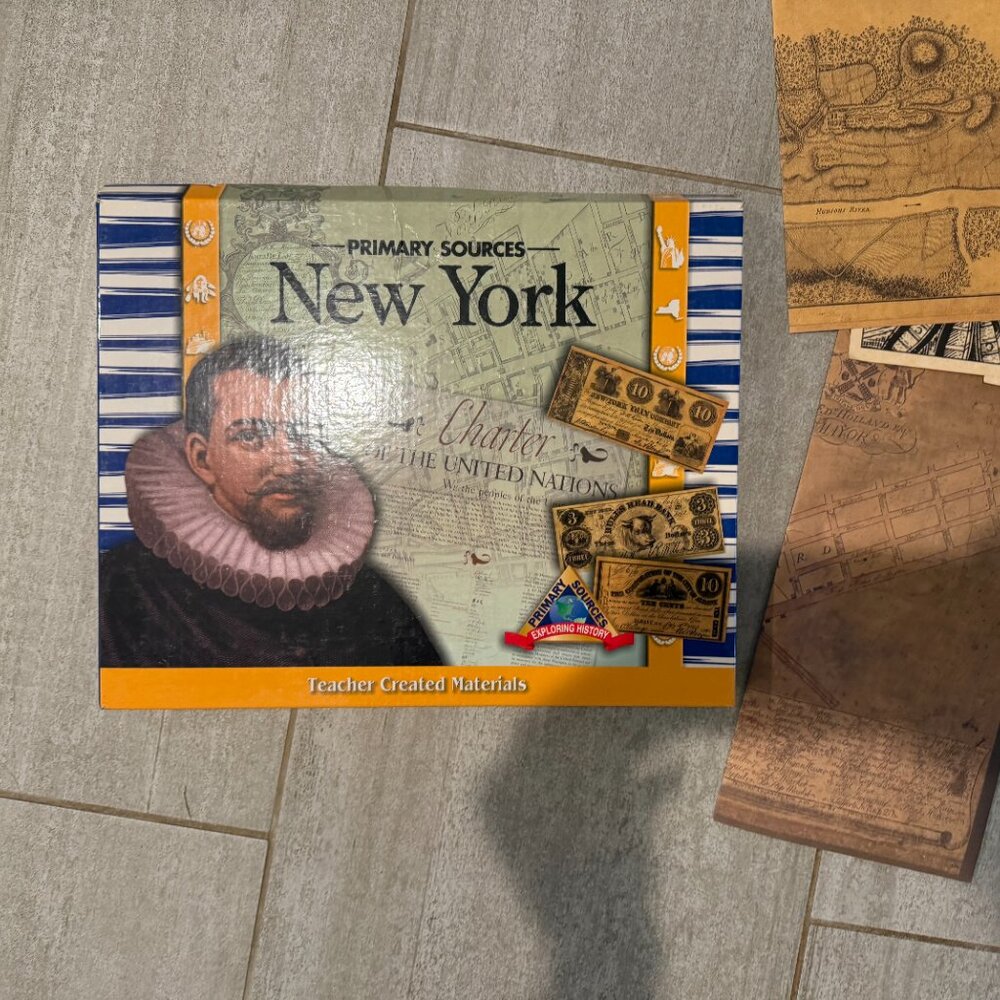 LIKE NEW TEACHER CREATED MATERIALS PRIMARY SOURCES KIT: NEW YORK